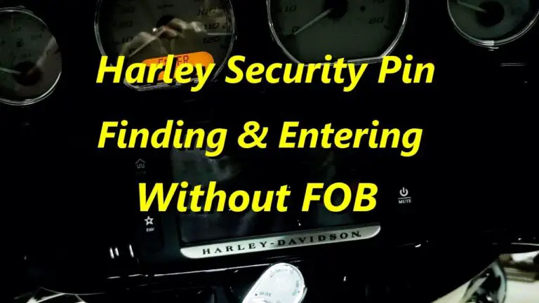 How to Find Harley Pin Code Without Key Fob