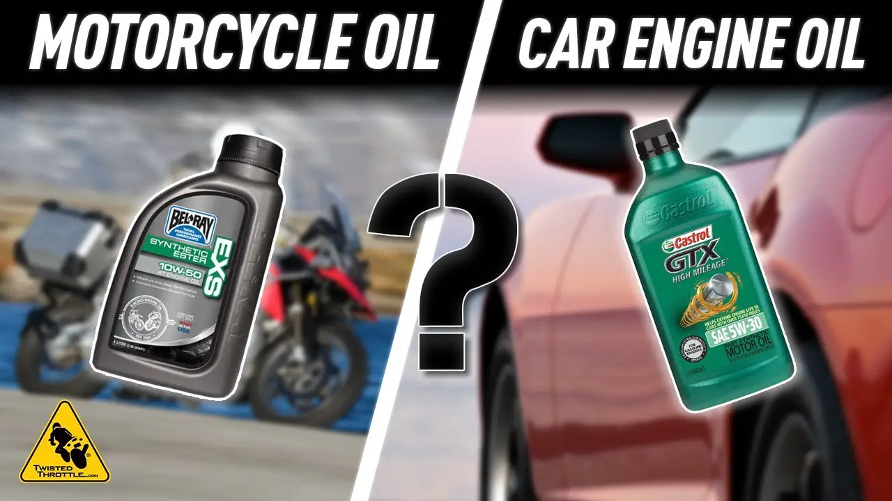 Is Car Oil the Same As Motorcycle Oil